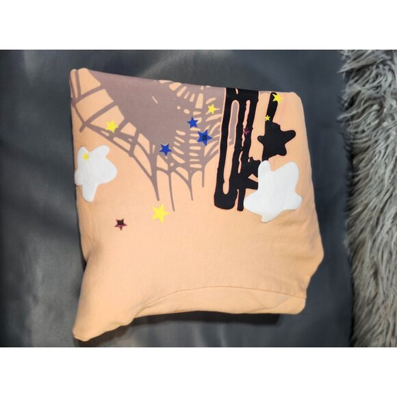 Men's Sp5der worldwide PULL OVER Hoodie - LARGE - light orange - Picture 5 of 6